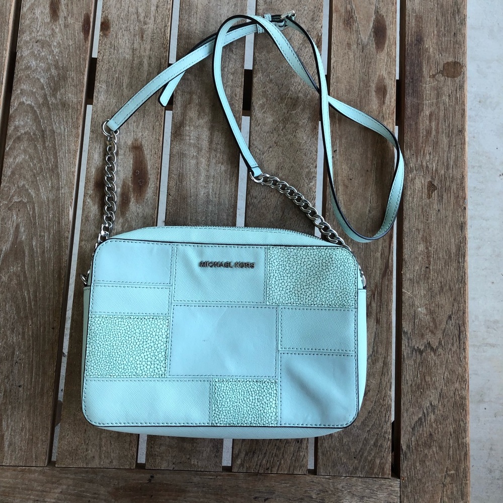 Michael Kors Crossbody Baby Blue Bag